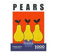 Puzzle De 1000 Pièces pour Adolescents Pears Pop Art Kitchen Poster Puzzle pour Adultes Jouets Anti-Stress Cadeau d'anniversaire Cadeaux De Noël 52x38cm/1000pcs
