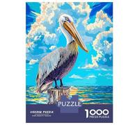 Puzzle De 1000 Pièces pour Adolescents Pelican on Puzzles pour Adolescents - Jeu Manuel - Une Œuvre d'art - Cadeaux Uniques pour Un Anniversaire Ou Noël 38x26cm/1000pcs