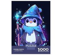 Puzzle De 1000 Pièces pour Adolescents Penguin Wizard Magic Puzzles pour Adultes Jeu Manuel Découpe De Précision pour Les Jeux 38x26cm/1000pcs