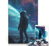 Puzzle de 1000 pièces pour Adolescents perdus dans l'espace Galactique Jeux relaxants activités Amusantes à la Maison pour Les passionnés de Jeux vidéo 38x26cm