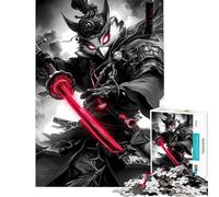 Puzzle de 1000 pièces pour Adolescents Perroquet samouraï avec Masque de Hibou activités Amusantes à la Maison décoration Artistique Jeux en Famille Convient aux Personnes de 14 Ans et Plus (38x52cm)