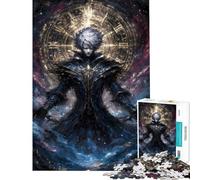 Puzzle de 1000 pièces pour Adolescents Personnage d'anime avec Horloge en arrière-Plan Jeu Familial pour Adultes Course de Vitesse Cadeau Unique d'anniversaire et de Noël (Taille 38x52cm)