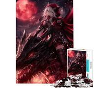 Puzzle de 1000 pièces pour Adolescents Personnage de dragonne Anime Difficile et Stimulant Une œuvre d'art Jeu Amusant Convient aux Personnes de 14 Ans et Plus (50x75cm)