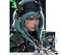 Puzzle de 1000 pièces pour Adolescents Personnage féminin d'anime Jeu éducatif Idée Cadeau d'anniversaire Stimule Le Cerveau Dimensions 38x26cm