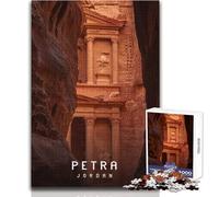 Puzzle de 1000 pièces pour Adolescents Petra, la cité Perdue, Casse-tête, Jeu de précision, Cadeau d'anniversaire, Format 38x26cm