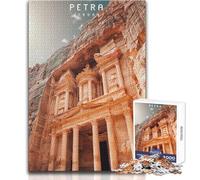 Puzzle de 1000 pièces pour Adolescents Petra, la cité Perdue Divertissement en Famille, Jeux d'analyse et de logique, Cadeau d'anniversaireDimensions 38x26 cm.