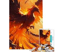 Puzzle de 1000 pièces pour Adolescents Phénix créature légendaire Jouet éducatif Jeu Impossible pour Toute la Famille Cadeau d'anniversaire (Taille 75x50cm)