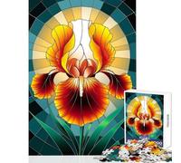 Puzzle de 1000 pièces pour Adolescents Phénix et Iris éclatants en vitrail Jeu éducatif Idée Cadeau et Jouet Activités relaxantes et Amusantes à la Maison Dimensions 50x75cm