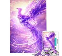 Puzzle de 1000 pièces pour Adolescents Phénix Violet Jeu éducatif et Stimulant Cadeau Amusant et Difficile (Dimensions 50x75cm)