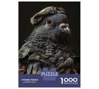 Puzzle De 1000 Pièces pour Adolescents Pigeon in Uniform Casse-tête pour Adolescents - Jeu Difficile Et Stimulant - Cadeau 38x26cm/1000pcs