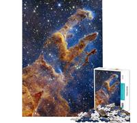 Puzzle de 1000 pièces pour Adolescents Piliers de la Création Puzzle Webb pour Adultes Jeux relaxants Amélioration de la mémoire Cadeau d'anniversaire Unique (Taille 38x26cm)