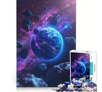 Puzzle de 1000 pièces pour Adolescents planète avec Roches spatiales Jeu éducatif pour s'amuser en Famille Cadeau d'anniversaire Cadeau de Voyage 38x52cm
