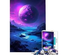 Puzzle de 1000 pièces pour Adolescents Planète mystérieuse Violette Jeu éducatif et Stimulant Idéal pour s'amuser en Famille Cadeau Parfait (Dimensions 75x50cm)