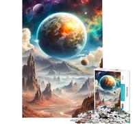 Puzzle de 1000 pièces pour Adolescents planète Verte Jeu éducatif et intellectuel pour Un Anniversaire (Dimensions 75x50cm)