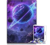 Puzzle de 1000 pièces pour Adolescents, planète Violette, Ambiance Cosmique et apaisante, idéal pour se détendre à l'intérieur Découpe de précision avancée Dimensions:38x26cm