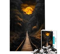 Puzzle de 1000 pièces pour Adolescents « Pont au Clair de Lune » Jeu Impossible Jouet éducatif pour se détendre (38x26cm)