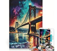 Puzzle de 1000 pièces pour Adolescents Pont du Bosphore à Istanbul, Jeux relaxants, Analyse et logique, renforce Les Liens Amoureux 38x26cm