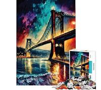 Puzzle de 1000 pièces pour Adolescents Pont du Bosphore Istanbul Activités ludiques à la Maison Améliore la mémoire Jeux relaxants pour Les 14 Ans et Plus (38x26cm)