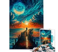 Puzzle de 1000 pièces pour Adolescents Pont vers l’océan Un Jeu éducatif et Amusant pour Toute la Famille (14 Ans et Plus) (38x52cm)