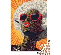 Puzzle De 1000 Pièces pour Adolescents Pop Art Woman Smoking Puzzles pour Adolescents - Défi Difficile - Chaque Pièce Est Unique - Jouets Éducatifs 52x38cm/1000pcs