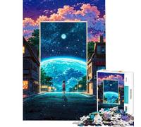 Puzzle de 1000 pièces pour Adolescents Portail vers l'univers Jeu Pratique et Stimulant Idée Cadeau Découpe de précision (Dimensions 38x26cm)