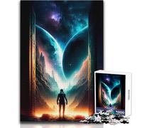 Puzzle de 1000 pièces pour Adolescents - Portes vers Un Autre Monde - Jeu au Design Magnifique - Jeu Difficile et Artistique - Cadeau - Dimensions : 38x52cm