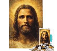 Puzzle de 1000 pièces pour Adolescents Portrait Antique de Jésus-Christ Jeu de réflexion Stimulant et Difficile idéal pour Les Jeunes Femmes (38x52cm)
