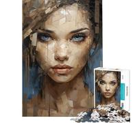 Puzzle de 1000 pièces pour Adolescents Portrait cubiste en Illusion d'optique idéal pour Un Anniversaire ou Noël en Famille Jeu Anti-Stress à partir de 14 Ans 50x75cm