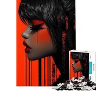 Puzzle de 1000 pièces pour Adolescents Portrait d'art numérique Jouets Jeux éducatifs et relaxants pour Toute la Famille Cadeaux de Noël Secrets (Taille 38x52cm)