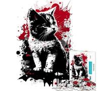 Puzzle de 1000 pièces pour Adolescents Portrait de Chat Munchkin idéal pour Un Anniversaire ou Noël Jeu éducatif Difficile (38x52cm) à partir de 14 Ans