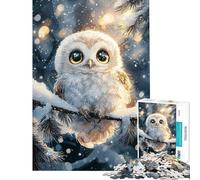 Puzzle de 1000 pièces pour Adolescents Portrait de Chouette Harfang des neiges Jeu Relaxant Décoration Murale Idéal comme Cadeau pour Toute la Famille (Dimensions 38x26cm)