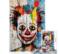 Puzzle de 1000 pièces pour Adolescents Portrait de Clown à Peindre Décoration intérieure Jouet Jeu éducatif et Anti-Stress Dimensions 38x26cm