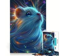 Puzzle de 1000 pièces pour Adolescents Portrait de Cochon d'Inde céleste Jeu d'assemblage précis Activité intellectuelle et relaxante Idée Cadeau d'anniversaire (38x26cm)