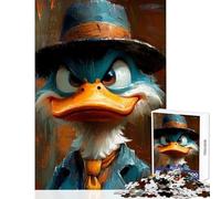 Puzzle de 1000 pièces pour Adolescents Portrait de Donald Duck Jouet éducatif Cadeau d'anniversaire Jeu Amusant Collection d'artistes Beaux-Arts Format 38x52cm