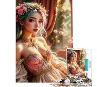 Puzzle de 1000 pièces pour Adolescents Portrait de Princesse de Conte de fées Jeu Stimulant et Anti-Stress décoration Murale à partir de 14 Ans (50x75cm)