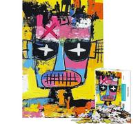 Puzzle de 1000 pièces pour Adolescents Portrait de Visage Pop Art Jeu de réflexion Difficile et Stimulant (Taille 38x52cm)