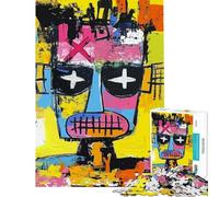 Puzzle de 1000 pièces pour Adolescents Portrait de Visage Pop Art Puzzle pour Adultes Jeu de réflexion Difficile Cadeau pour Amis et Famille (Taille 50x75cm)
