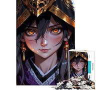 Puzzle de 1000 pièces pour Adolescents Portrait d'une Belle Fille d'anime Activités Amusantes à la Maison Cadeau d'anniversaire Jeu éducatif pour Les 14 Ans et Plus Jeu de Puzzle Offert (50x75cm)