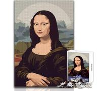 Puzzle de 1000 pièces pour Adolescents - Portrait numérique de la Joconde - Apaisant et Relaxant - Assemblage précis - Dimensions:50x75cm