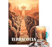 Puzzle de 1000 pièces pour Adolescents Poster de l'armée de Terre Cuite Cadeau d'anniversaire ou de Noël Une œuvre d'art Jeu Impossible à partir de 14 Ans (50x75cm)