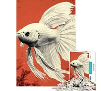 Puzzle de 1000 pièces pour Adolescents Poster de Poisson Betta Activités Amusantes à la Maison Décoration Parfaite Jeu de réflexion Convient aux Personnes de 14 Ans et Plus (38x52cm)