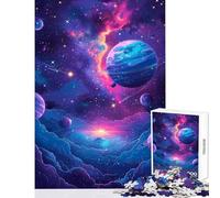 Puzzle de 1000 pièces pour Adolescents Poster Spatial vectoriel Jeu à Monter soi-même Idée Cadeau Jeu éducatif pour stimuler Le Cerveau Dimensions 38x52cm