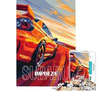Puzzle de 1000 pièces pour Adolescents Poster Subaru Impreza Jouet Jeu éducatif Apprentissage idée Cadeau (38x26cm)