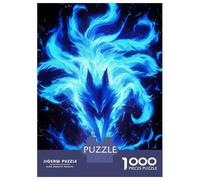 Puzzle De 1000 Pièces pour Adolescents Power Kitsune Fox Puzzle pour Adultes Jouet Décoration Murale Cadeaux pour Femmes Interaction Parent-Enfant 70x50cm/1000pcs