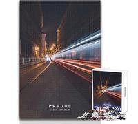 Puzzle de 1000 pièces pour Adolescents - Prague - Jeu de défi Unique - Anti-Stress - Cadeau de Père Noël Secret - Dimensions 50x75cm