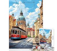 Puzzle de 1000 pièces pour Adolescents Prague République tchèque Jeu éducatif Cadeau de Père Noël Secret Jeu de Manipulation pour renforcer Les Liens Entre Couples Dimensions 50x75cm