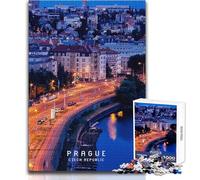 Puzzle de 1000 pièces pour Adolescents - Prague - Un Jeu de défi Unique, Amusant et Original - Cadeau d'anniversaire - Dimensions 38x52cm