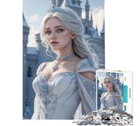 Puzzle de 1000 pièces pour Adolescents Princesse des Glaces Jeu éducatif et intellectuel Une œuvre d'art (Dimensions 38x26cm)