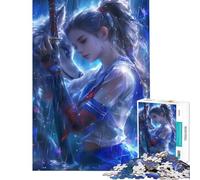 Puzzle de 1000 pièces pour Adolescents Princesse Loup Activités ludiques à la Maison Jeu éducatif pour Les 14 Ans et Plus (50x75cm)