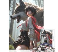 Puzzle de 1000 pièces pour Adolescents Princesse Loup Assassin Jeu Anti-Stress Cadeau d'anniversaire Jeu Amusant Collection d'artistes Beaux-Arts Dimensions 38x52cm